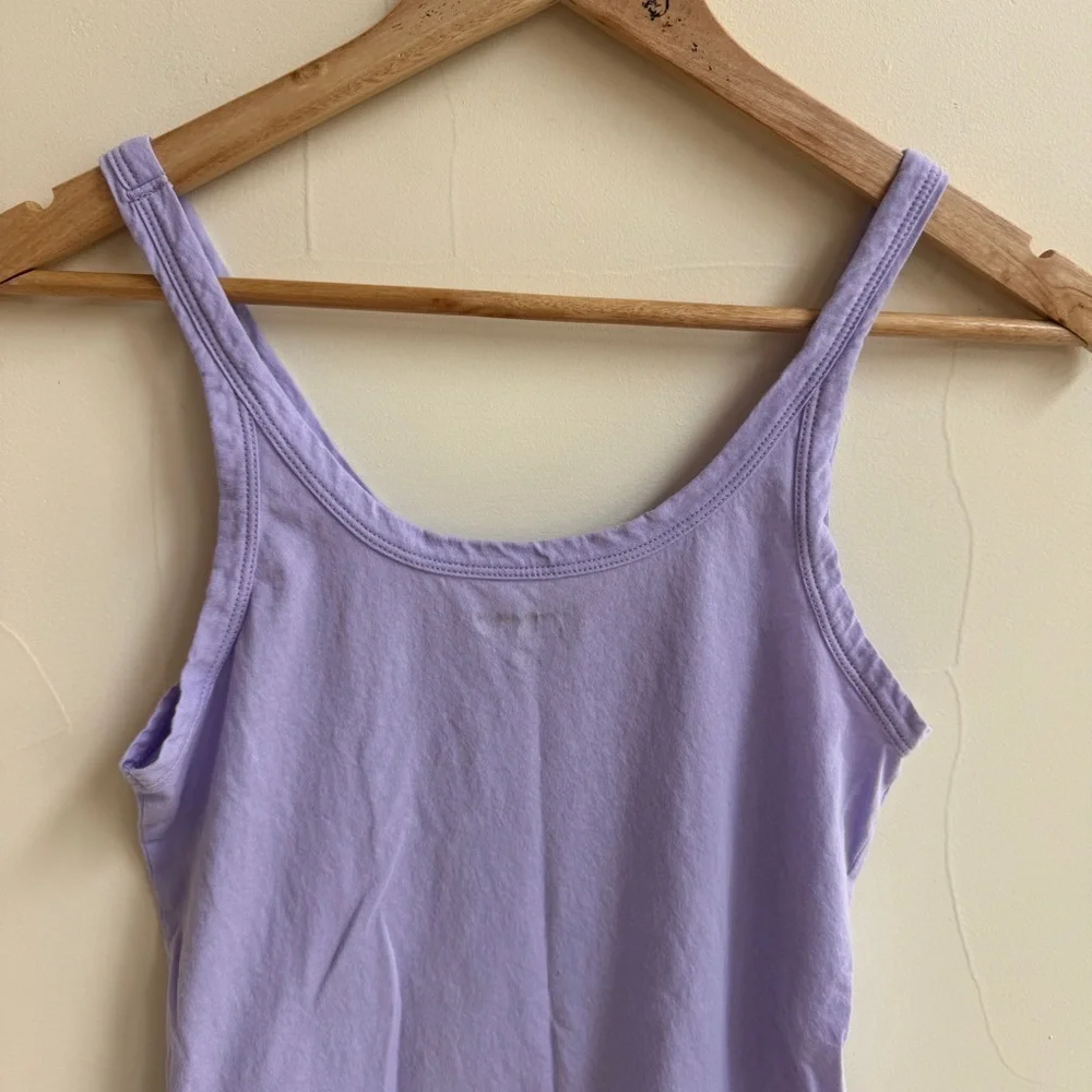 J Crew Feather Jersey Slim Fit Tank Top Primrose Purple Womens Size S